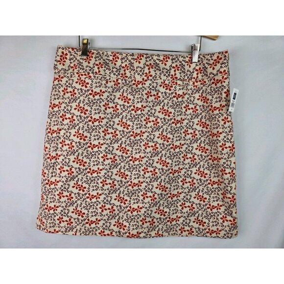 GAP Women's Skirt Size 16 Pink Floral Pencil Side Slits Pockets Skirt - Picture 9 of 9